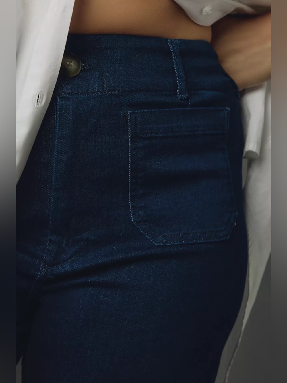 NWT ANTHROPOLOGIE The Colette Crop High Rise Wide Leg Jeans by Maeve 26W - Picture 5 of 16